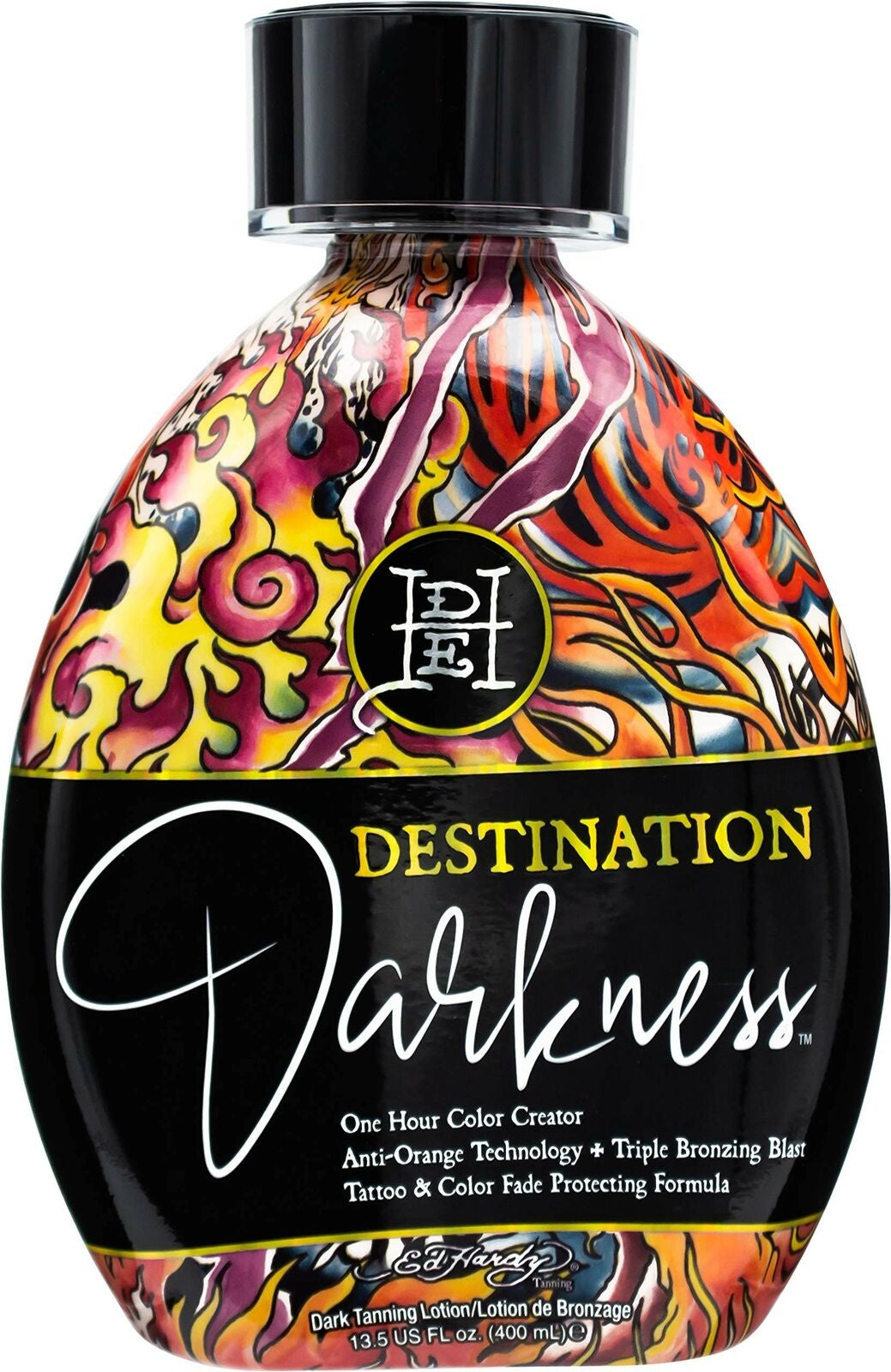 Ed Hardy Destination Darkness One Hour Color Creator Tanning Bed Lotion 13.5 Oz