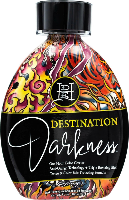 Ed Hardy Destination Darkness One Hour Color Creator Tanning Bed Lotion 13.5 Oz