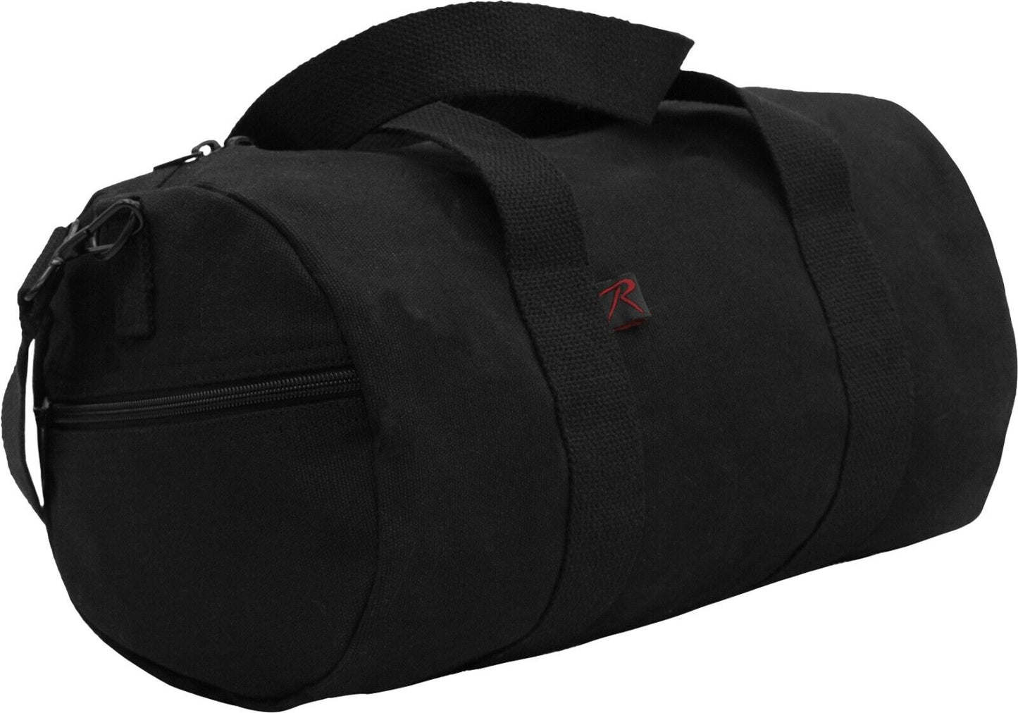 Heavyweight Cotton Canvas Duffle Bag Sports Gym Shoulder & Carry Bag 15"X8"X8"